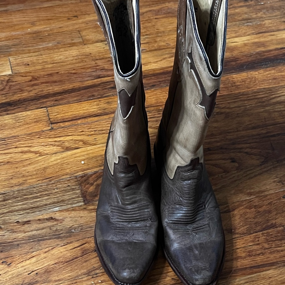 Two-Tone Western Cowboy Boots
